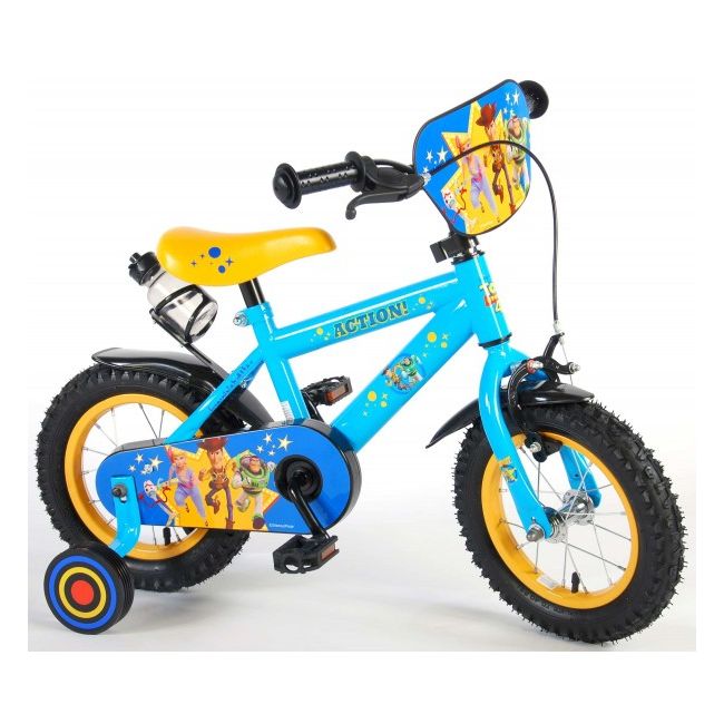 Bicicleta pentru baieti Volare Toy Story 91207 12 inch cu roti ajutatoare frana de mana si sticla apa - SOLVOL91207-CH-NL