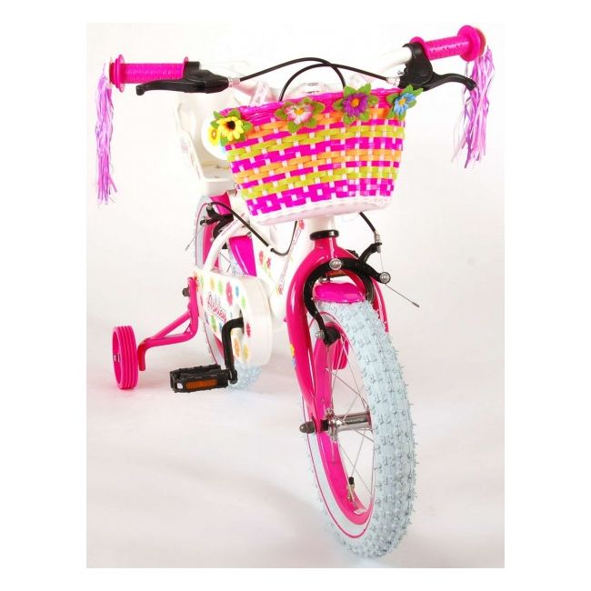 Bicicleta pentru copii Volare Ashley 81404-IT 14 inch cu roti ajutatoare si frana de mana - SOLVOL81404-IT