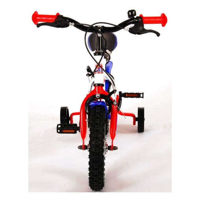 Bicicleta pentru copii Volare Super Children White 91240-IT 12 inch cu roti ajutatoare si frana de mana - SOLVOL91240-IT