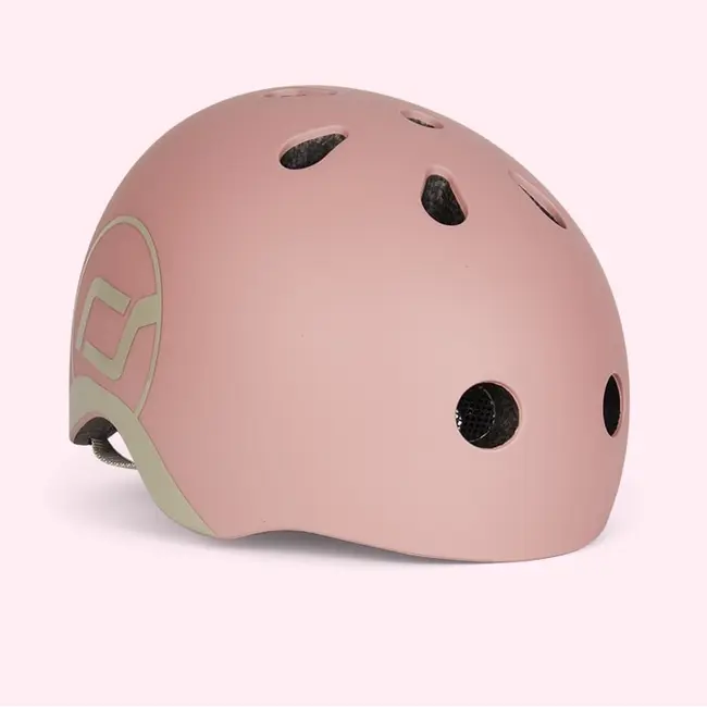 Casca De Protectie Pentru Copii, Sistem De Reglare Magnetic Cu Led, Xxs-s, 45-51 Cm, 1 An+, Rose, Scoot  Ride Pjb96323