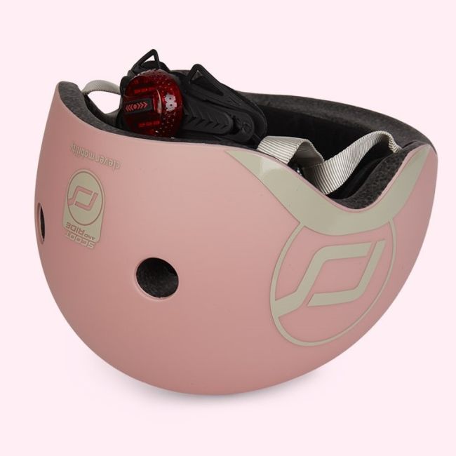 Casca De Protectie Pentru Copii Cu Finisaj Mat, Sistem De Reglare Magnetic, Include Lumina De Siguranta Led Si Captuseala Moale Din Fleece Pentru Protectie Suplimentara, S-m, 51-55 Cm, 3 Ani+,  Rose, Pjb96368
