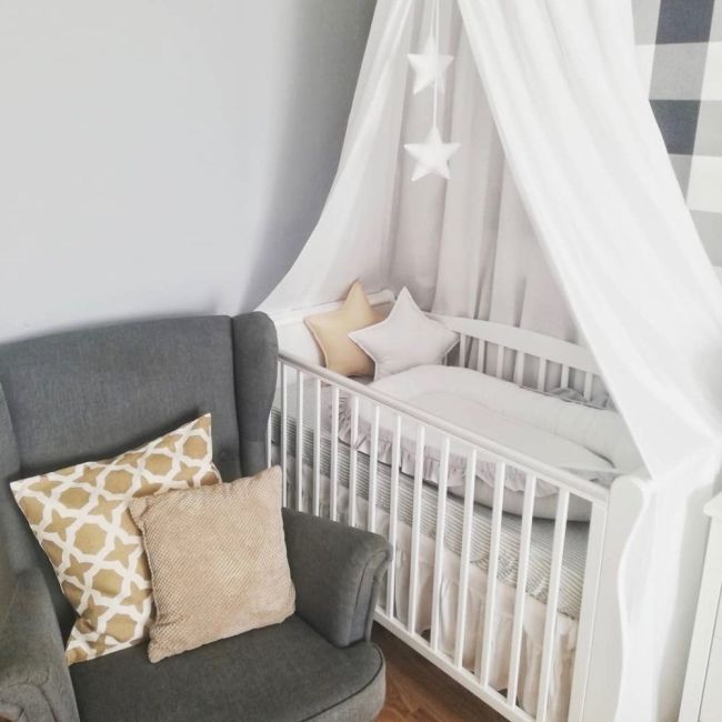 Patut Din Lemn Pentru Bebe, Inaltime Saltea Reglabila, Noble Alb 120x60 Cm Pjbnoble_cot_white