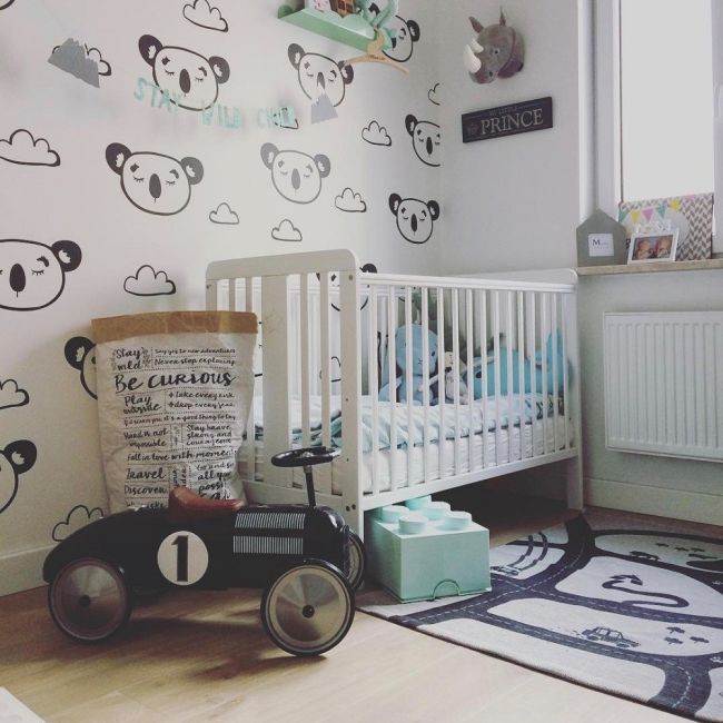 Patut Din Lemn Pentru Bebe, Inaltime Saltea Reglabila, Star Baby Alb 120x60 Cm Pjbstar_cot_white