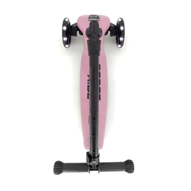 Trotineta Copii Pliabila, Reglabila, Roti Luminoase, Highwaykick 3 Led Rose, 3-6 Ani, Pana La 50 Kg, Scoot  Ride Pjb96346
