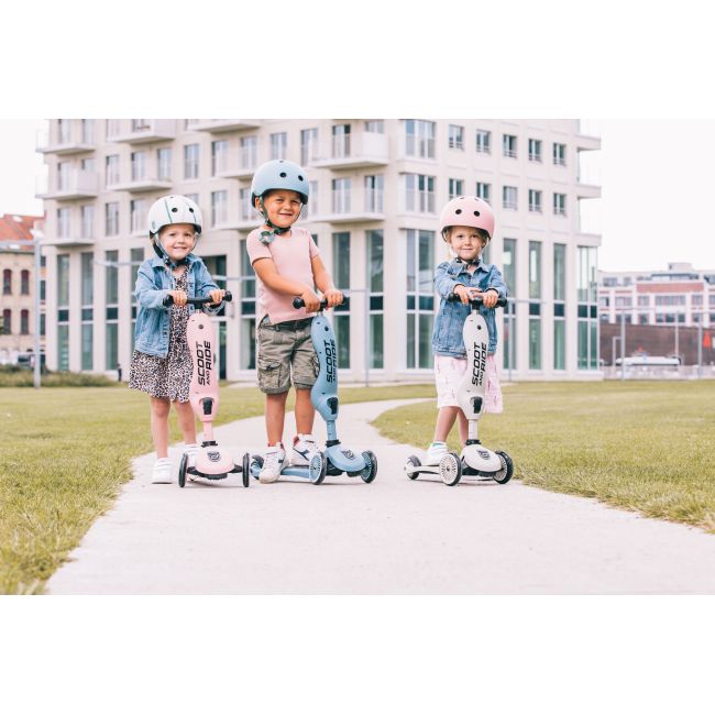 Trotineta Copii Cu Sezut, Transformabila 2in1, Highwaykick 1 Ash, 1-5 Ani, Pana La 50 Kg, Scoot  Ride Pjb96268