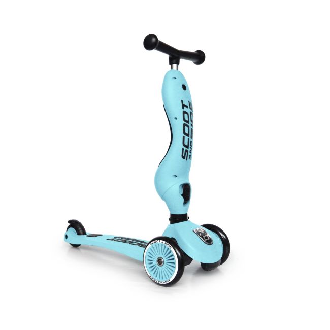 Trotineta Copii Cu Sezut, Transformabila 2in1, Highwaykick 1 Blueberry, 1-5 Ani, Pana La 50 Kg, Scoot  Ride Pjb96352