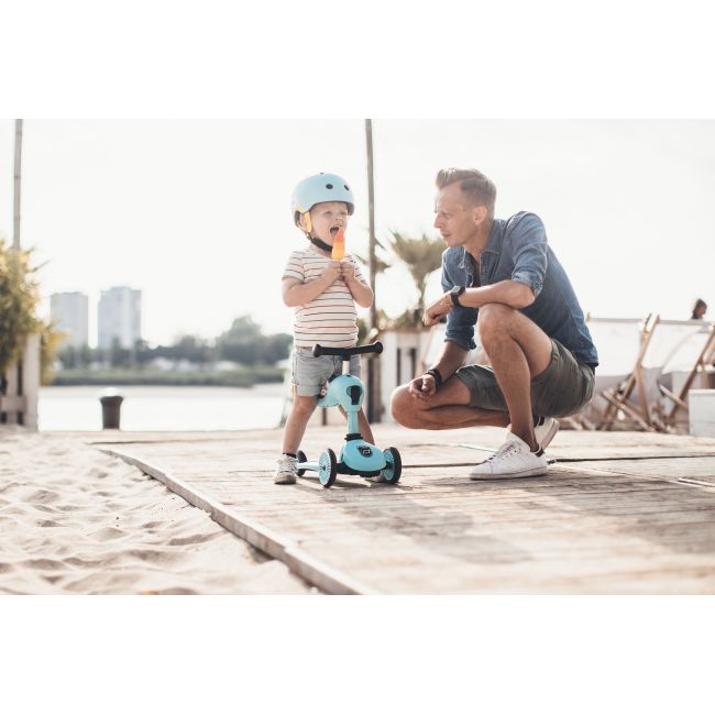 Trotineta Copii Cu Sezut, Transformabila 2in1, Highwaykick 1 Blueberry, 1-5 Ani, Pana La 50 Kg, Scoot  Ride Pjb96352
