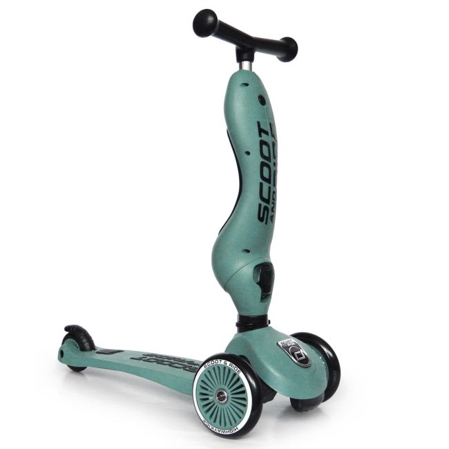 Trotineta Copii Cu Sezut, Transformabila 2in1, Highwaykick 1 Forest, 1-5 Ani, Pana La 50 Kg, Scoot  Ride Pjb96269