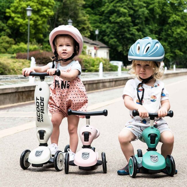 Trotineta Copii Cu Sezut, Transformabila 2in1, Highwaykick 1 Forest, 1-5 Ani, Pana La 50 Kg, Scoot  Ride Pjb96269