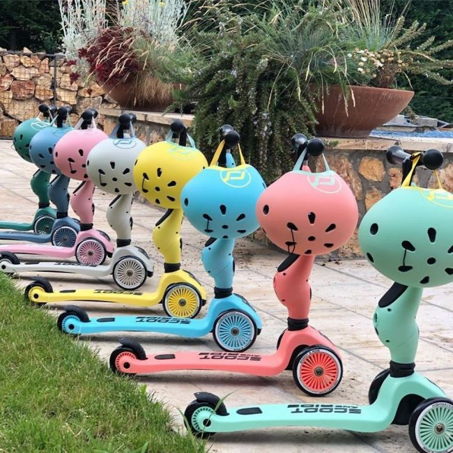 Trotineta Copii Cu Sezut, Transformabila 2in1, Highwaykick 1 Rose, 1-5 Ani, Pana La 50 Kg, Scoot  Ride Pjb96270