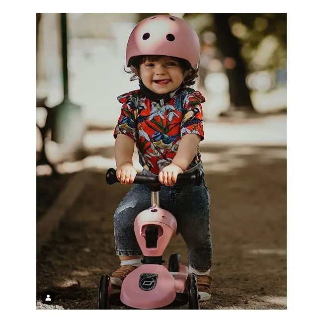 Trotineta Copii Cu Sezut, Transformabila 2in1, Highwaykick 1 Rose, 1-5 Ani, Pana La 50 Kg, Scoot  Ride Pjb96270