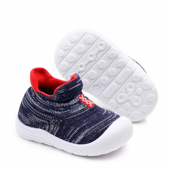 Mocasini tip adidas - Bleumarine cu rosu MDD2191-2-p33