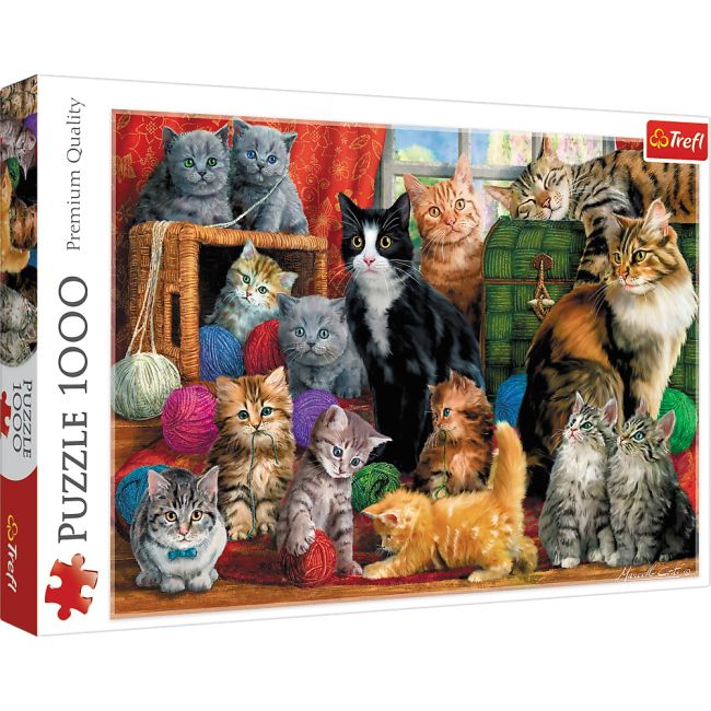 PUZZLE TREFL 1000 INTALNIREA PISICUTELOR VIV10555
