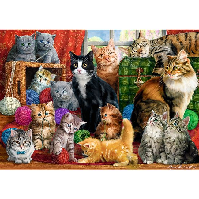 PUZZLE TREFL 1000 INTALNIREA PISICUTELOR VIV10555