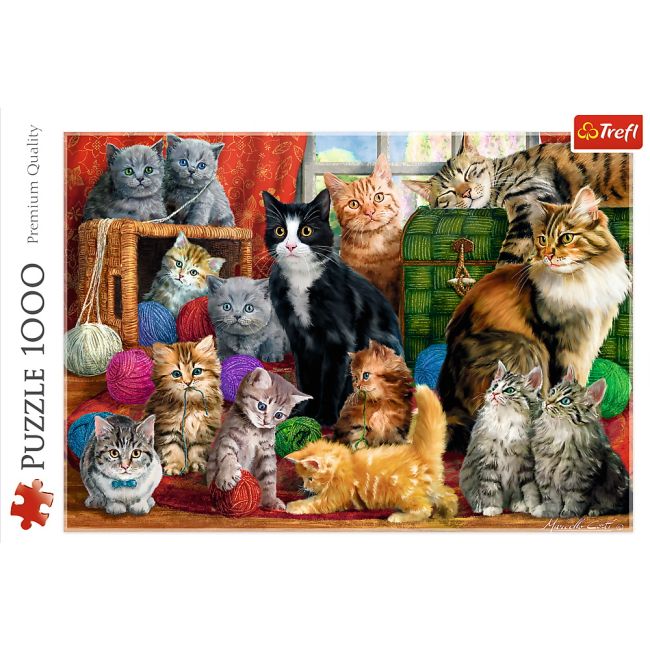 PUZZLE TREFL 1000 INTALNIREA PISICUTELOR VIV10555