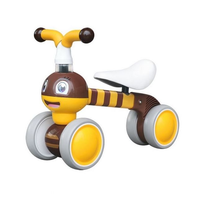 Bicicleta fara pedale ecotoys albinuta lc-v1308 - galben edeedilc-v1308yellowbee