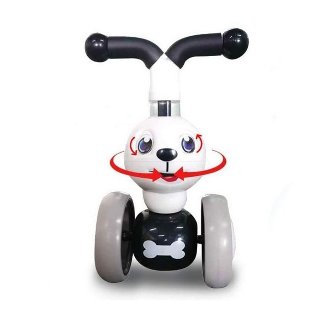 Bicicleta fara pedale ecotoys catel lc-v1308 - alb edeedilc-v1308whitedog