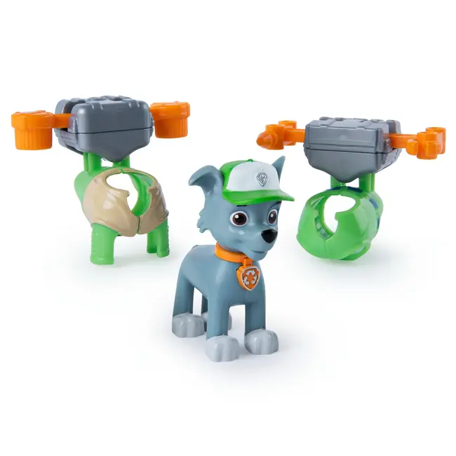 PATRULA CATELUSILOR FIGURINA DE ACTIUNE ROCKY CU 2 UNIFORME VIV6022626_20114271