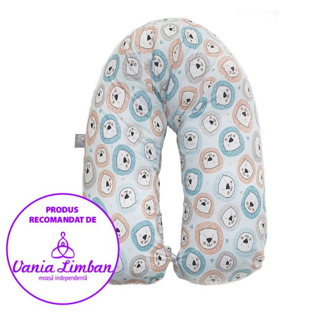 Perna Gravida 3 in 1 Husa Bumbac Model Lei 165 cm ERFF05177