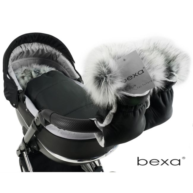 Sac De Iarna Copii Carucior   Sanie Universal Impermeabil Cu Blanita Si Interior Fleece, Premium Negru - Bexa Pjbbexa_spiworekblack
