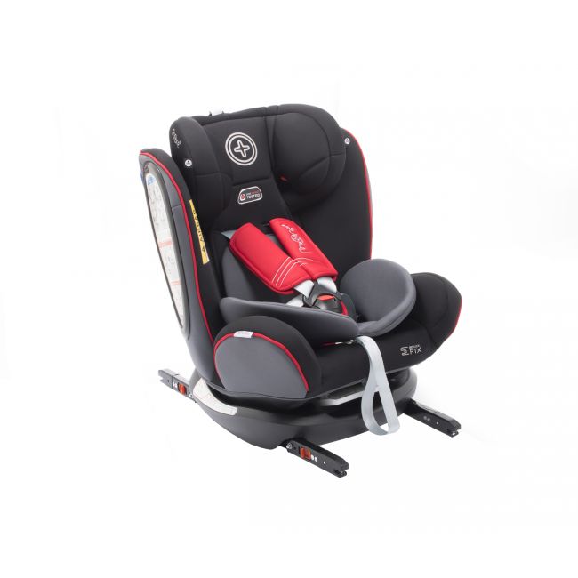 Scaun auto BABYAUTO MORE WERDU RWF, Dual Isofix, 0-36 kg, Gri Rosu - 4AKBA-WERDU-GR