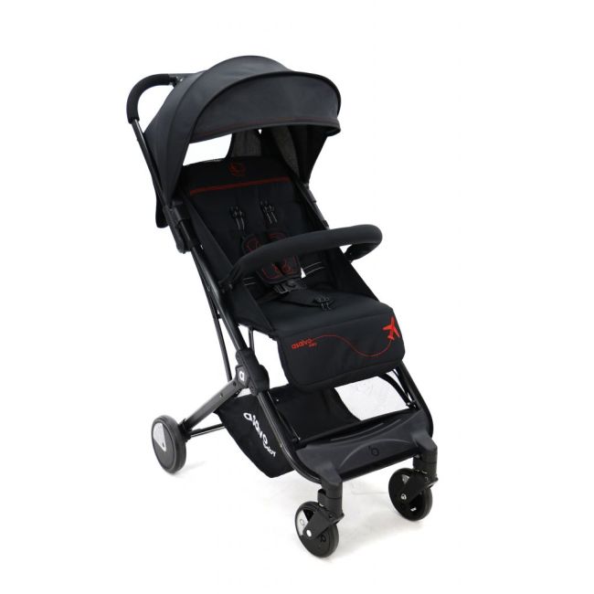 Carucior Asalvo sport, modul Troller-transport pe avion negru-rosu FUNK18588
