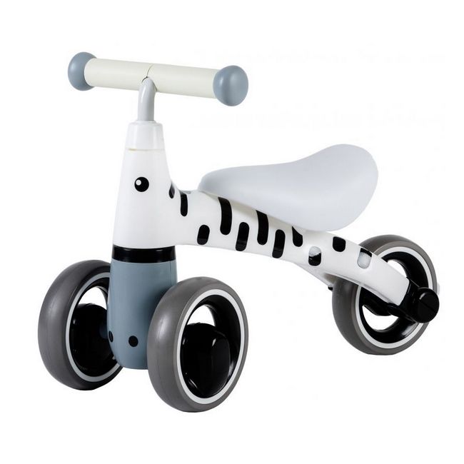 Bicicleta fara pedale zebra ecotoys lb1603 edeedilb1603white