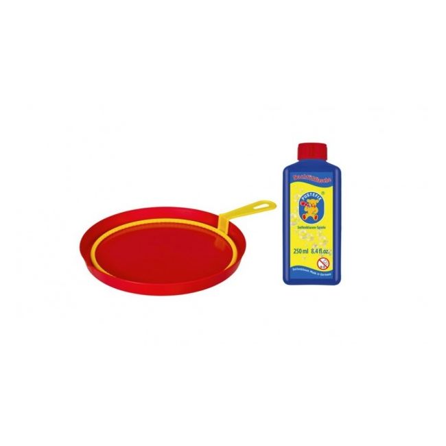 Jucarie baloane de sapun Pustefix cu 1 inel galben 18cm si 250ml solutie baloane de sapun - SOLPUS869-560