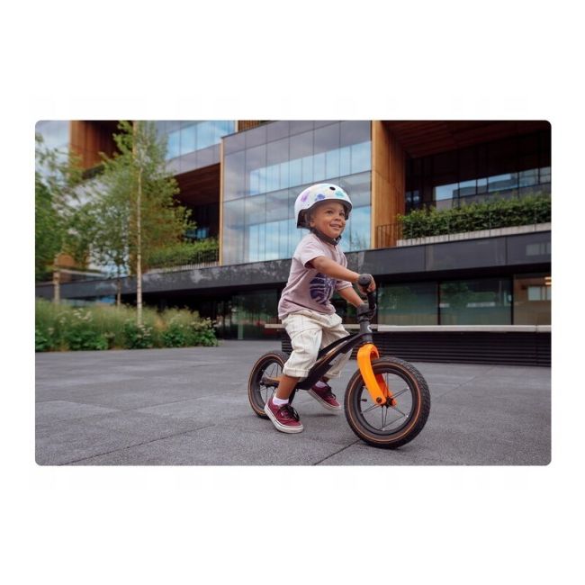 Lionelo - Bicicleta cu roti gonflabile, fara pedale, 12 , Bart, Negru BYNLOE-BART_AIR_SP/BLACK