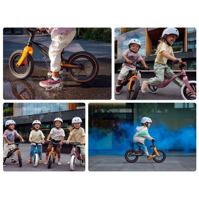 Lionelo - Bicicleta cu roti gonflabile, fara pedale, 12 , Bart, Negru BYNLOE-BART_AIR_SP/BLACK