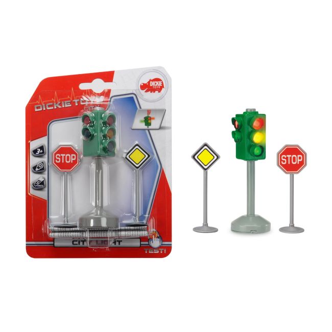 SET SEMAFOR SI SEMNE DE CIRCULATIE CU LUMINI 12 CM VIV203341000