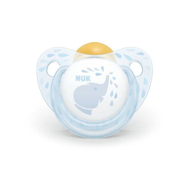 Suzeta Nuk Baby Blue Latex M2 Elefant 6-18 luni ERFMAR-N1115