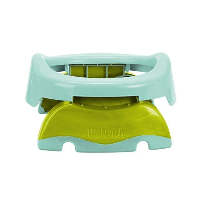 Oliță portabilă pliabilă 2 în 1 Potette Plus culoare turcoaz KDCKDS234