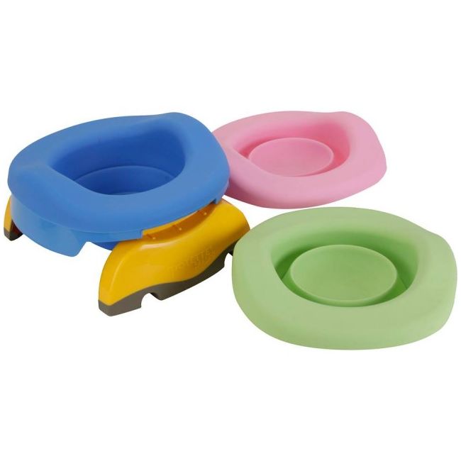 Potette Plus, Pachet Olita portabila, liner, 10 pungi biodegradabile, 700g, 14 luni+, albastra KDCKDS229