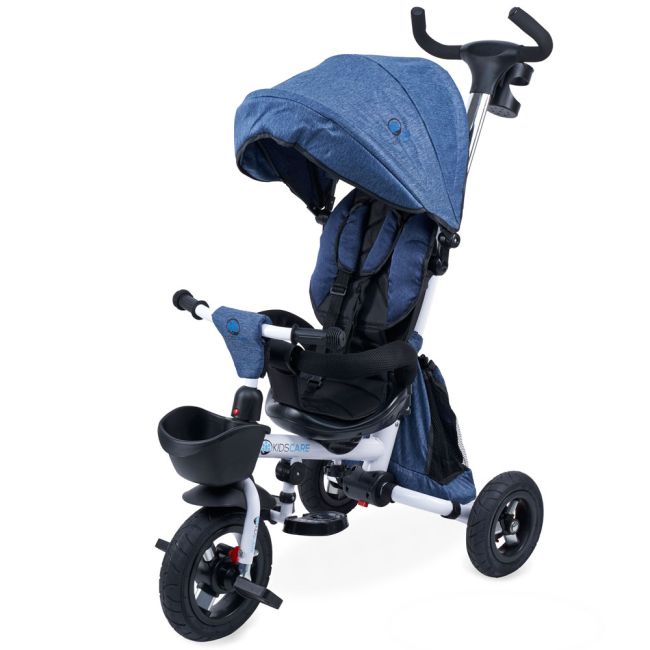 Tricicleta pliabila cu scaun rotativ Davos albastru KidsCare SUPKCT902A