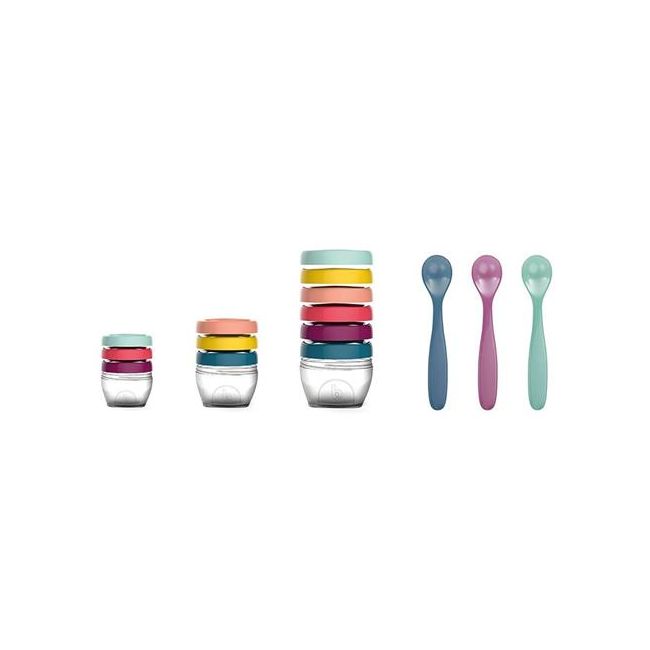 Babymoov –Multi set pentru diversificare: 3 seturi recipiente + un set linguri BBBA004310