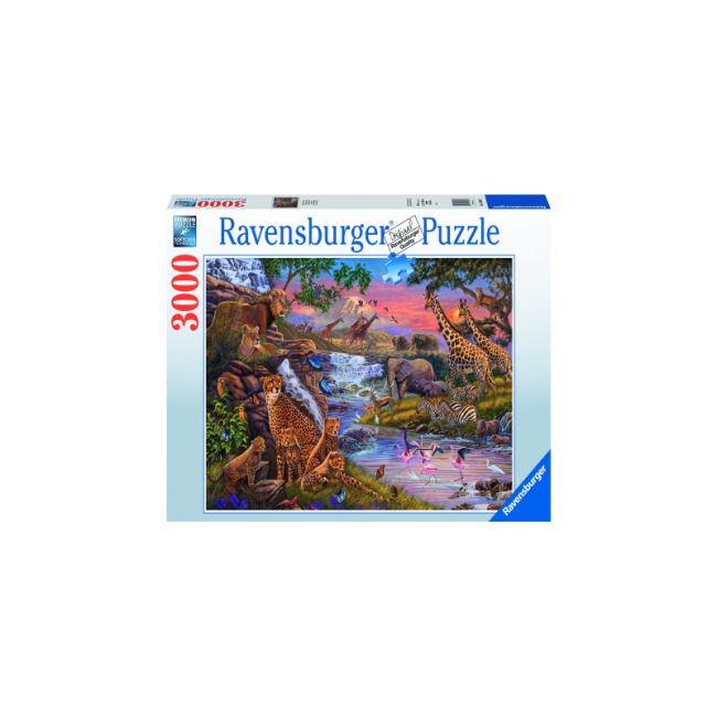 PUZZLE ANIMALE SALBATICE LA RAU, 3000 PIESE - ARTRVSPA16465