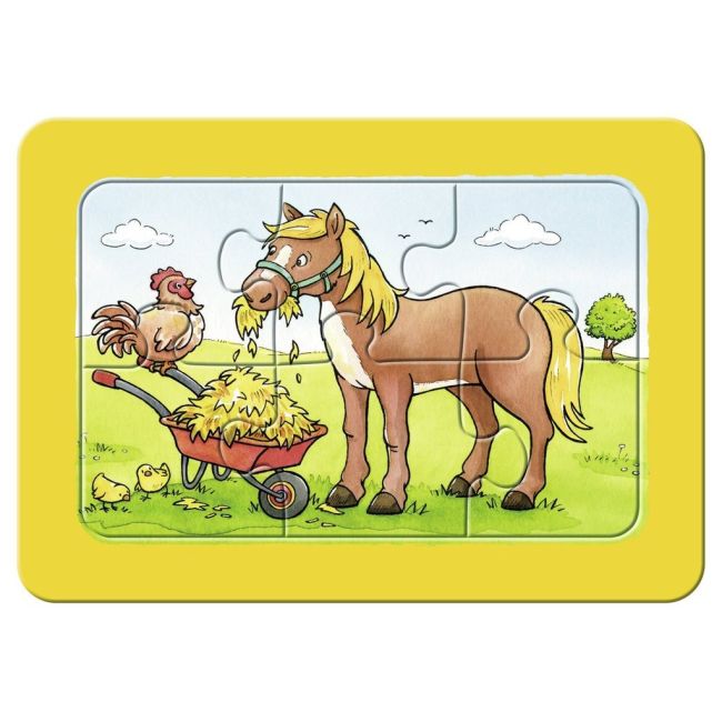 PUZZLE ANIMALELE BUNI PRIETENI, 3X6 PIESE - ARTRVSPC06571