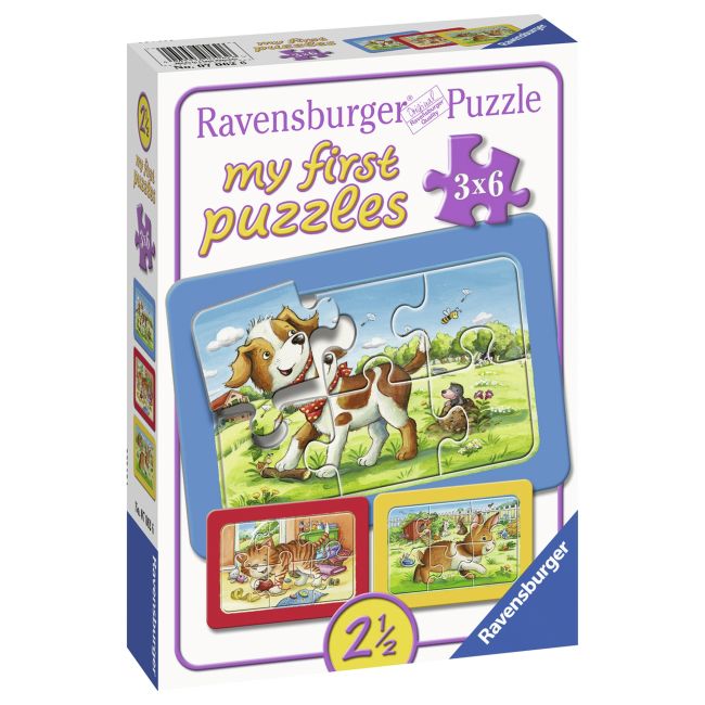PUZZLE ANIMALUTE, 3x6 PIESE - ARTRVSPC07062