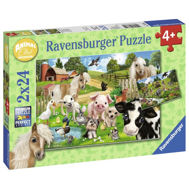 PUZZLE FERMA ANIMALELOR, 2x24 PIESE - ARTRVSPC07830