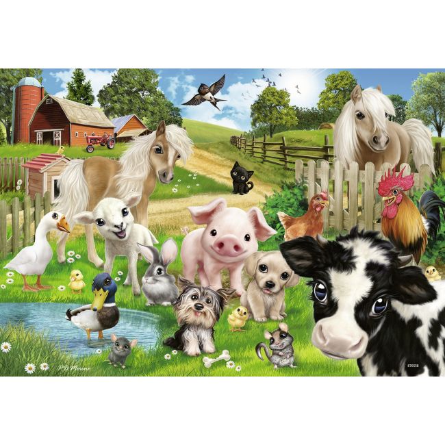 PUZZLE FERMA ANIMALELOR, 2x24 PIESE - ARTRVSPC07830