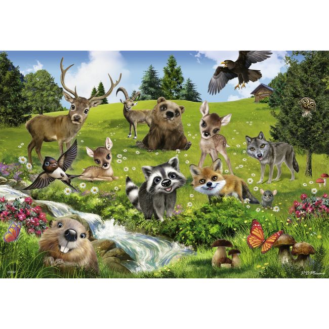 PUZZLE FERMA ANIMALELOR, 2x24 PIESE - ARTRVSPC07830