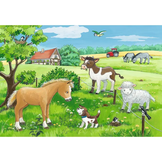 PUZZLE PUI DE ANIMALE LA FERMA, 2X12 PIESE - ARTRVSPC07582