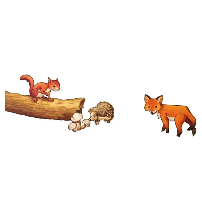 PUZZLE PUIUTI DE ANIMALE IN PADURE, 15 PIESE - ARTRVSPC06376
