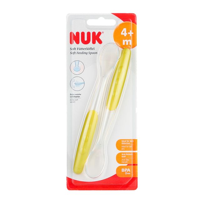 Set 2 lingurite moi Nuk 4 luni+ Verde ERFMAR-N2754