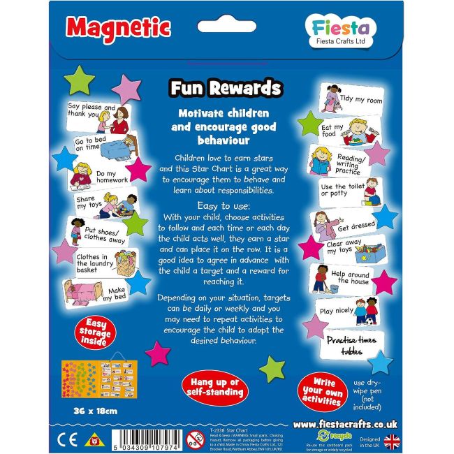 Grafic magnetic de recompense cu stelute Fiesta Crafts FCT-2338 BBJFCT-2338_Initiala