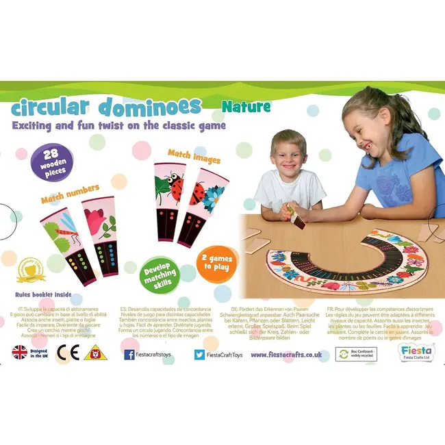 Joc Domino Circular Natura Fiesta Crafts FCT-2928 BBJFCT-2928_Initiala