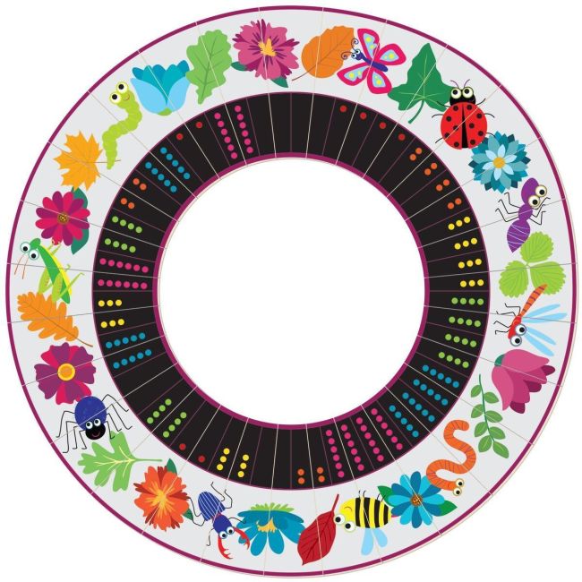 Joc Domino Circular Natura Fiesta Crafts FCT-2928 BBJFCT-2928_Initiala