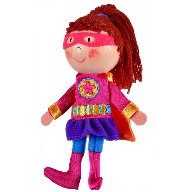 Marioneta pentru deget Fata Supererou Fiesta Crafts FCG-1052 BBJFCG-1052_Initiala