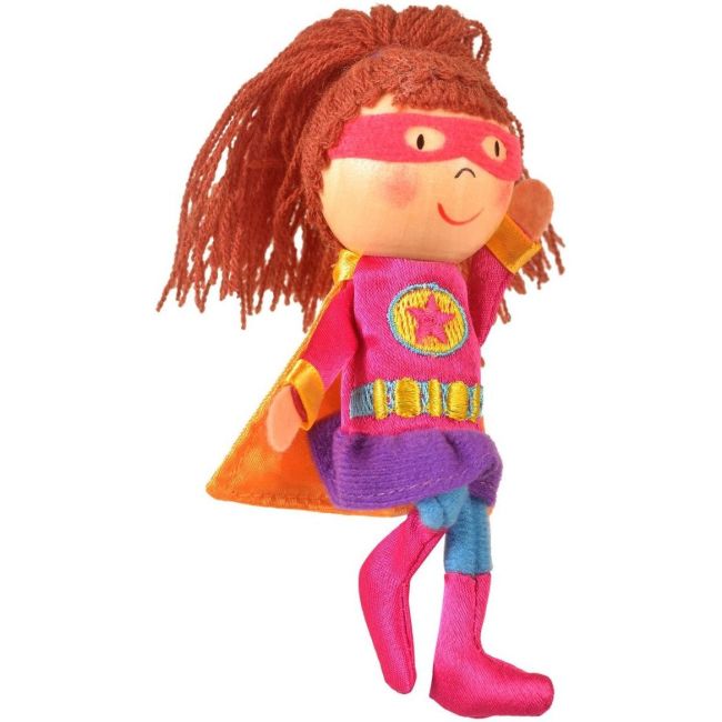Marioneta pentru deget Fata Supererou Fiesta Crafts FCG-1052 BBJFCG-1052_Initiala